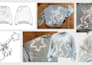 hand draw original custom artwork on a piece of clothing